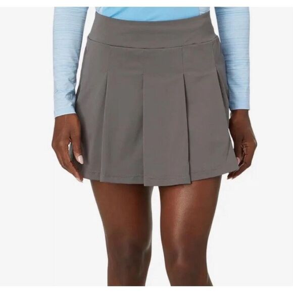 Adidas Ultimate 365 Tour Pleated Golf Skirt Skort Charcoal Gray Size Large NEW - Picture 1 of 16